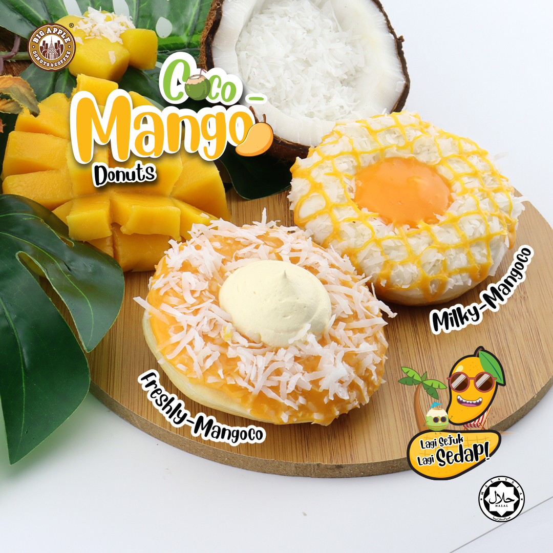 Tango of Tropics: Dive into a Love Affair for Your Taste Buds with Our Tempting Coco-Mango Donuts!
