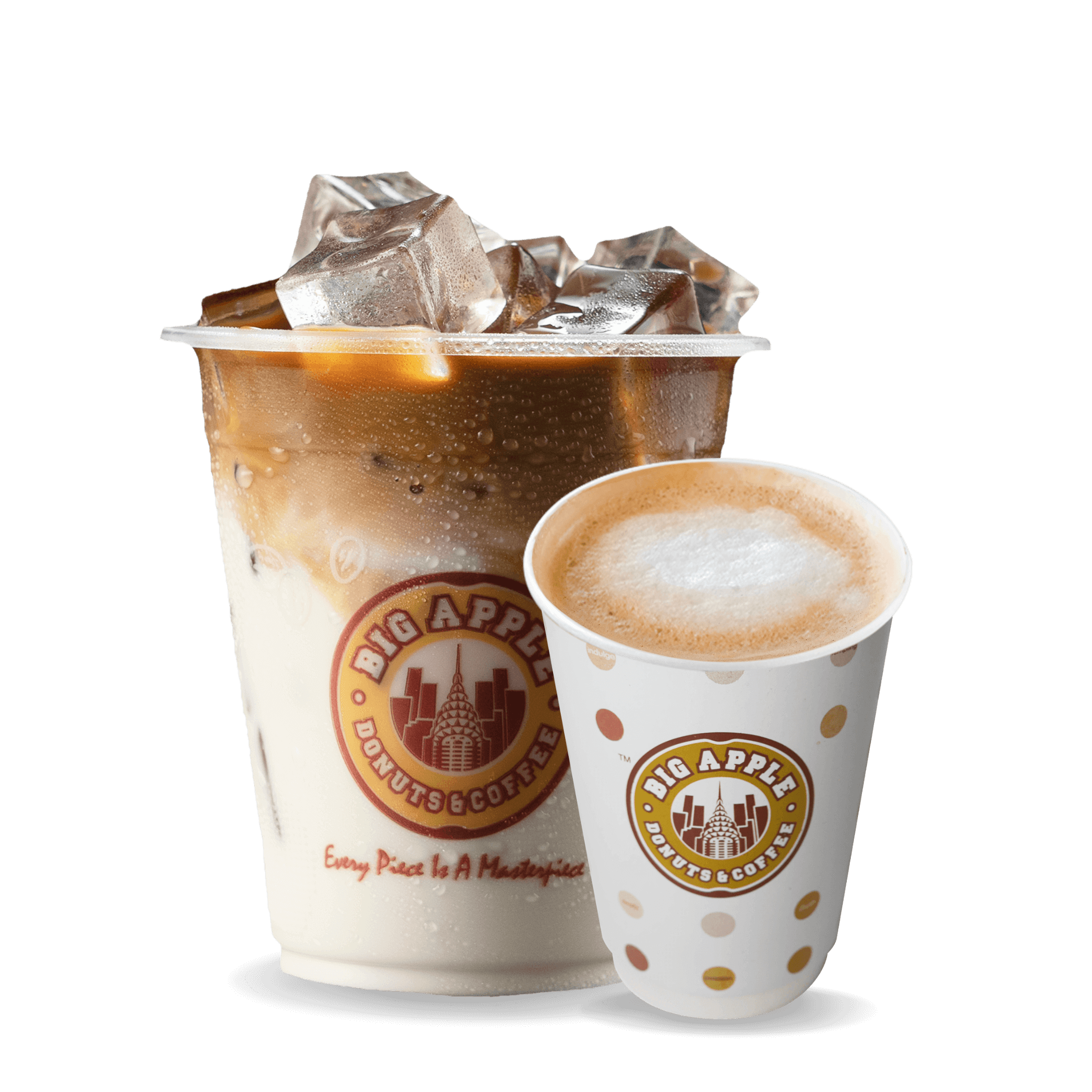 Big Apple Donuts & Coffee's New Beverages, Hazelnut Latte Cold & Hot