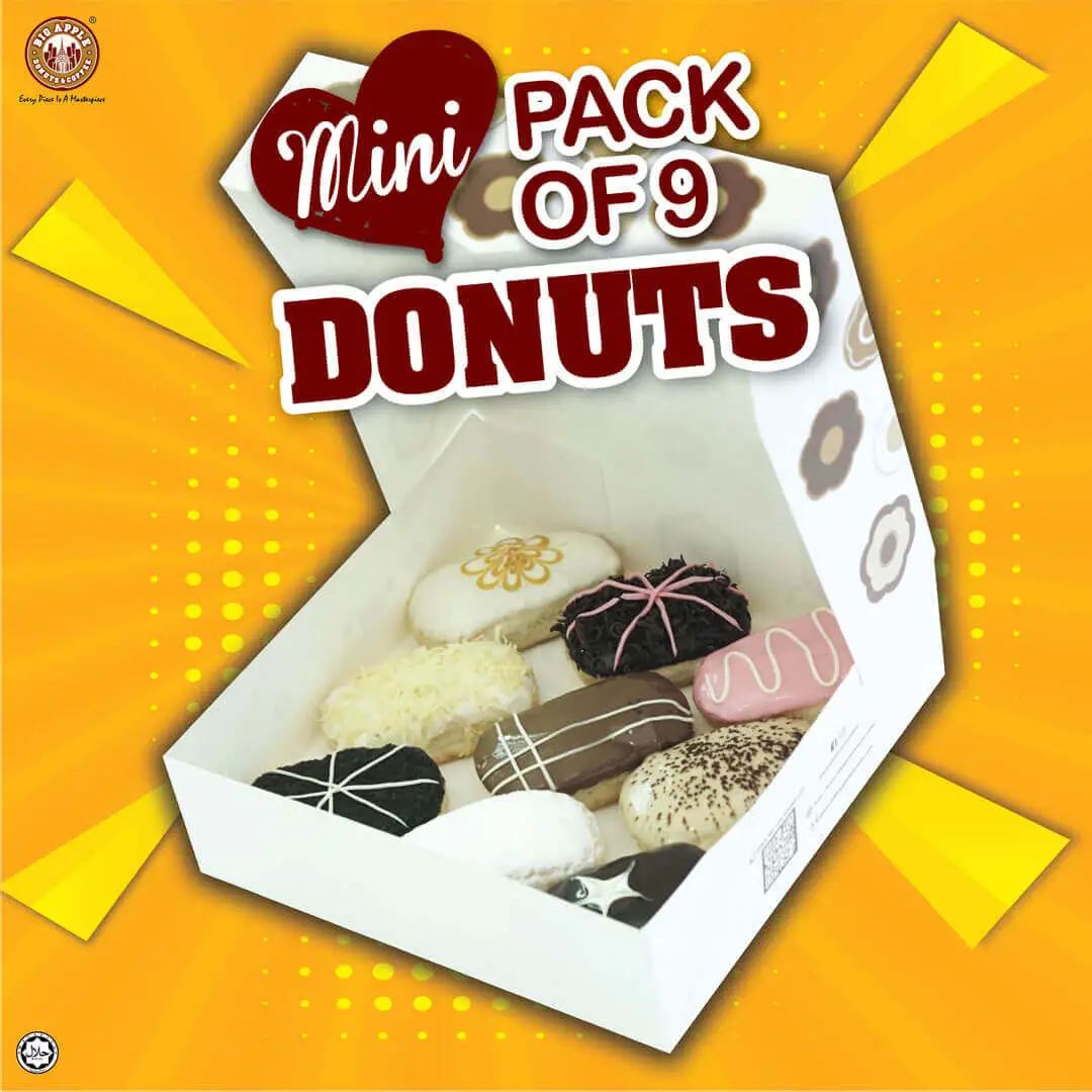 Mini Pack of 9 Donuts